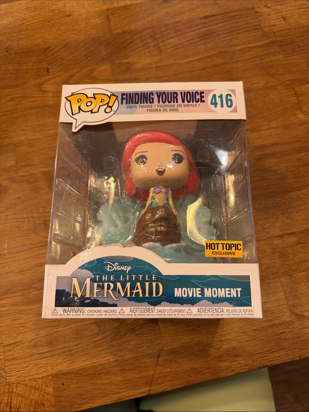 Funko Pop! The Little Mermaid Ariel Movie Moment - Red, Purple, Brown